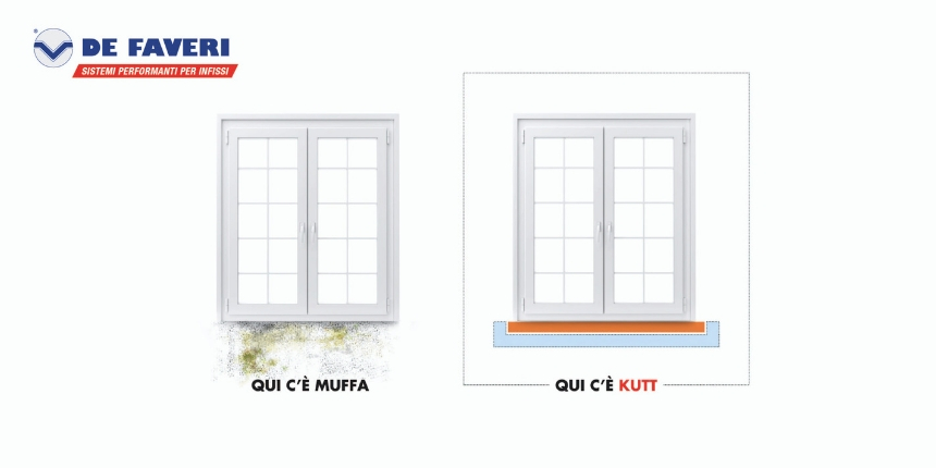 Nuovo Kit Muffa Universale Termo-davanzale Tecnico KUT di De Faveri