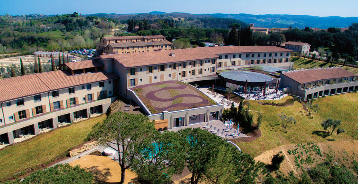 Hotel Wellness Castelfalfi con blocchi ad elevate prestazioni termiche POROTON® 700