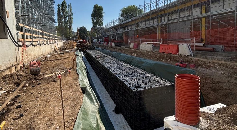 Wavin AquaCell per la gestione ottimale delle acque piovane della nuova Cittadella degli Archivi di Milano